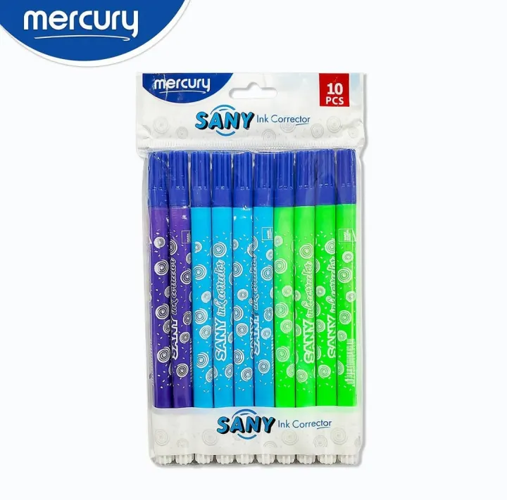 Mercury Sany Ink Remover (Pack of 3 & 10) - Quick Dry Ink Correction ...