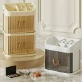 Makeup Storage Box Large Capacity Dressing Table Storage Rack Dust-proof Cosmetic Organizer Cosmetics Containe Drawer Organizer. 