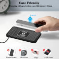 Car Wireless Charger Silicone Non Slip Pad for iPhone 15 14 13 12 Car Wireless Phone Chargers Fast Charging Station.