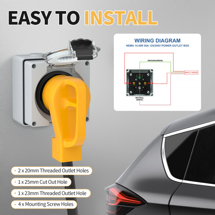 DaierTek%2050%20Amp%20RV%20Outlet%20Box%20125/250V%20NEMA%2014-50R%20RV%20Receptacle%20Weatherproof%20Electrical%20Power%20Outlet%20Panel%20for%20RV%20Camper%20Traile%20-%20Image%205