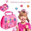 Girls Play Cosmetic Set Kids Makeup Kit Ice Cream Style Princess Pretend Play Toys Set Perfect Gift for Girls Learn to Wear Makeup. 