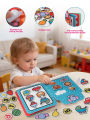 Baby Campus Quiet Book Montessori Sticker Cloth Book Early Educational Toy for Toddlers Ramadan Eid Easter.