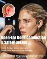 German Imported Tayogo Bone Conduction Headphones, Wireless Bluetooth Bone Conducting Earbuds, Open Ear Headset with Mic, for Running, Cycling, Yoga-Blue. 