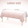 Gradient Pastel Plastic Tablecloth Party Decoration Waterproof Rectangle Table Cover Party Supplies Disposable Table Cloth. 