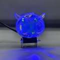 Owl Light for Bike - Owl Shape Crystal Multi-Color DRL LED Fog Light for Bikes, Universal Fitment Fog Light with 8 Working Modes (Battery Use Recommended), Ideal Fog Light for Cars and Bikes 70cc & Up, Affordable Owl Lights Under 800 PKR. 