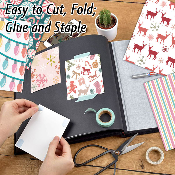 12pcs%20Retro%20Christmas%20Scrapbook%20Paper,Christmas%20Tree%20Design%20Single%20Sided%20DIY%20Craft%20Paper%20For%20Journal%20Card%20Making%20Gift%20Decoration%20-%20Image%205