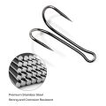 GOBAIT 10-20Pcs Double Fishing Hook Carbon Steel Crank Barbed Anti-snagging Hooks Soft Lure Kit Tackle Box Pesca Twin Fishhooks.