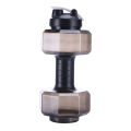 Camping Water Bottle Gym Outdoor Fitness Cycling Sport PET Dumbbell Shape Kettle for Easy Safety Working-out Ornaments. 