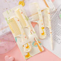 2Pcs/Set Cute Kids Hairdressing Comb Tail Comb for Girls Whale Dinosaur Giraffe Unicorn Hair Comb Kids. 