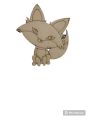 Coloring Fox Kids Unfinished MDF Laser Cut. 