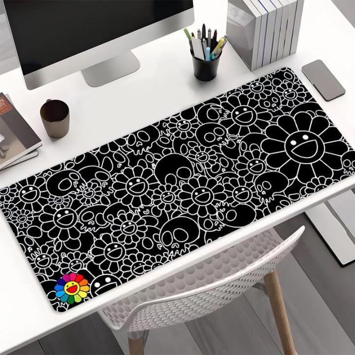 Art%20Skull%20Flower%20Gaming%20Mouse%20Pad%EF%BC%8CLarge%20Non-Slip%20Locking%20Edge%EF%BC%8CAesthetic%20Washable%20%20Desk%20Pad%20for%20Home%20Office%EF%BC%8CGamer%20-%20Image%205