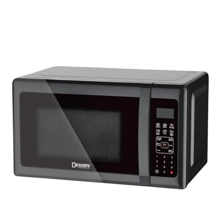 DESSINI ITALY 20L Counter Top Digital Microwave Oven 10Power Level Deprost Reheat Toaster Roster