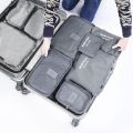  6 PCS Travel Storage Bags Set Clothes Tidy Packing Cubes Luggage Organizer Pouch Waterproof t High Quality Oxford Mesh Cloth Travel Bag Organizer, one size. 