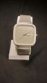 Watch for Men Brown Strap Square watch case shape for Men Slim Steel Design. 