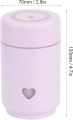 Chigo Portable USB Mini Air Humidifier - 220ml Capacity - Purify and Decorate Your Office or Home - Includes LED Night Light - Ideal for Relaxation and Personal Well-being(purple). 