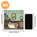Bview Art Cozy Spaces: Stress-Relief Coloring Book for Adults with Bold & Easy Patterns, Cute Drawings - Perfect Gift Idea ﻿. 