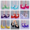 1/6 Doll Shoes Flatform Bow Shoes 30cm Doll Decors Girl Collection Toys DIY Playing Doll Accessories Shoes.