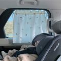 Cute Baby Car Curtain Cotton Sunscreen Cloth Embroidery Sunshade Children Sun Protection Window Curtain UV Protection for Kids.