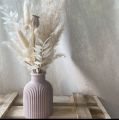 Mini Concrete Flower Vase, Ribbed Concrete Flower Vase,  Design Vases for Home Decore, Vases for Artifical Flowers & Plants, Vases for Natural Dried Grass & Dry Flower Arrangements, Vases for Tabletops, Side tables, Desktops & Coffee tables. 