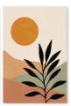 Set of 3 Abstract Botanics Canvas Paintings – 9x12 Inches Each | Modern Aesthetic | Ready to Hang - Flipuns DS. 
