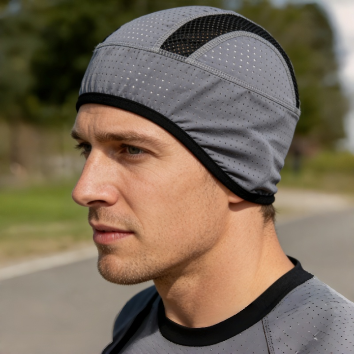 Ice Silk Cycling Cap Sunscreen Sports Cap Summer Lightweight Quick-Drying Cycling Cap Cycling Mask Breathable Mesh Skull Cap