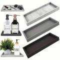 1 Pack Bathroom Tray Soft Silicone Jewelry Tray Dressing Table Decorative Bathroom Tray Organizer Suitable for Dressing Tables.