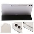 Folding Tablet Leather Case with Pen Holder For Samsung Galaxy Tab S10 Lite S10FE 10.9 in Acrylic Clear Anti-fall Bracket Cover.