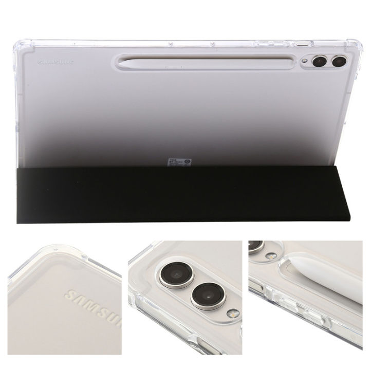 Folding%20Tablet%20Leather%20Case%20with%20Pen%20Holder%20For%20Samsung%20Galaxy%20Tab%20S10%20Lite%20S10FE%2010.9%20in%20Acrylic%20Clear%20Anti-fall%20Bracket%20Cover%20-%20Image%205
