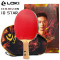 LOKI DRAGON 10 STAR Table Tennis Racket Professional 5 Wood 2 ALC Ping Pong Paddle Bat Carbon Blade with FH RXTON 9 & BH RXTON 7. 