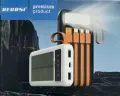 RECRSI RE-PB030 Solar Energy Power Bank 10000 mAh - Black. 