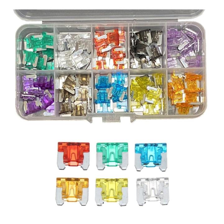 Micro Fuse Types 100/50 Pcs Mini Car Fuses Automotive Blade Type Micro Fuse Assortment ...