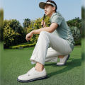 Golf Shoes For Men 2024 New White Professional Waterproof Non-slip Spikeless Outdoor Leisure Walking Training Golfer Sneakers. 