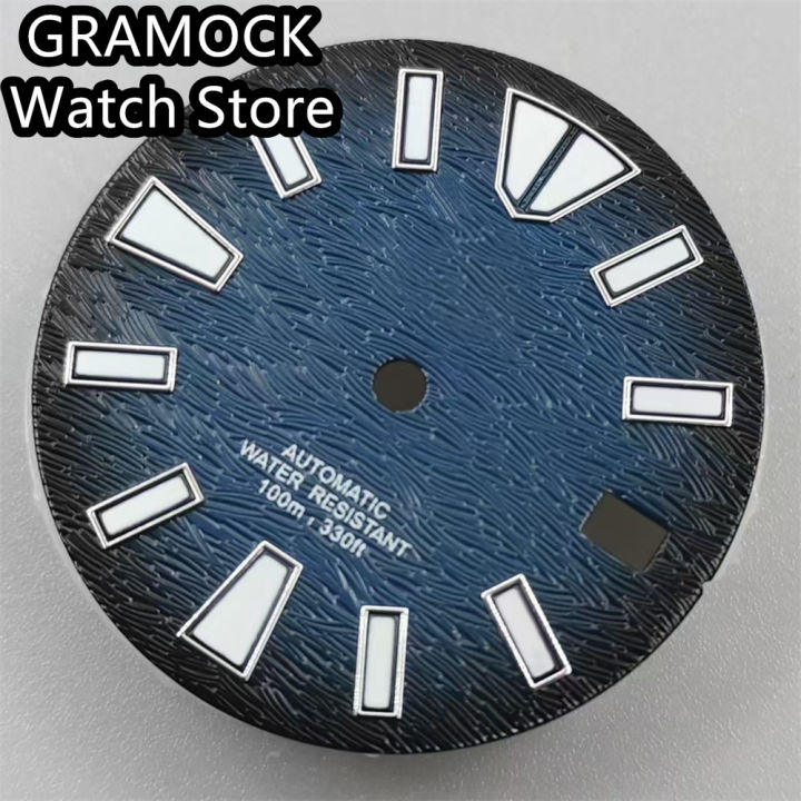GRAMOCK%2029mm%20NH35%20Dial%20Sterile%20Watch%20Dial%20C3%20Green%20Luminous%20Fit%20NH35%20Automatic%20Movement%203.0%20O'Clock%20Crown%203.8%20O'Clock%20Crown%20-%20Image%203