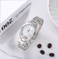 Senkq fashion stainless steel band quartz watch round waterproof wrist watch men and women LH-11. 