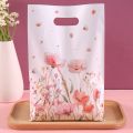 10/20/50pcs Spring Wildflowers Plastic  Bags, Floral Grass Butterfly Design Handheld Bag for Wedding, Mother's Day, Birthday. 