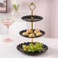 3-Tier Cupcake Stand Fruit Plate Holder Desserts Snack Candy Buffet Stand Tower For Christmas Wedding Party Cake Dessert Tray. 
