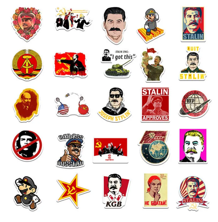 50Pcs%20Russia%20Stalin%20USSR%20CCCP%20Stickers%20Lenin%20Stalin%20DIY%20Stickers%20Scrapbooking%20Phone%20Luggage%20Skateboard%20Waterproof%20Decals%20-%20Image%204