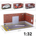 Diorama 1/32 Car Garage Parking Lot Model PVC Garage DIY Scene DieCast Car Model For Kids Present. 