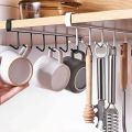 HOT DEAL NO1.Hooks Hooks Storage Hooks Shelf Wardrobe Cabinet Metal Under Shelves Mug Cup Hanger Bathroom Kitchen Hanging Rack Hooks (Color : Black)

only 249. 