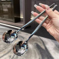 Korean Style Stainless Steel Thickening Spoon Creative Long Handle Hotel Hot Pot Spoon Soup Ladle Home Kitchen Essential Tools.