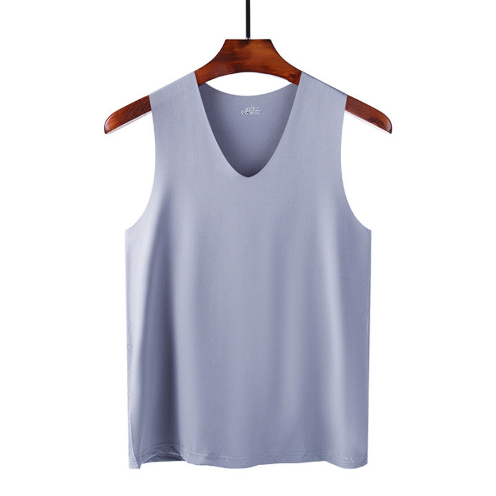 Summer%20Men's%20Non-Marking%20Ice%20Silk%20Undershirt%20Men's%20Slim%20Sports%20Fitness%20Cross-Body%20Bottoming%20Sleeveless%20Breathable%20Comfortable%20-%20Image%205