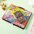 150 Pcs Kids Art Set Children Drawing Set Water Color Pen Crayon Oil Pastel Painting Drawing Tool Art Supplies Stationery Set. 