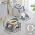 2-in-1 Potty Training Seat & Ladder – Dual Use for Toilet & Floor, Easy Step Access for Kids. 