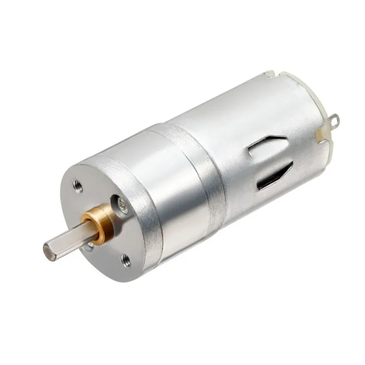 Metal Gear DC 12V 500RPM 25GA370 Low Speed High Torque Gear DC Motor ...