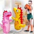 Inflatable Punching Bag Leakproof Inflatable Dinosaur Toy Free Standing Boxing Bag PVC Tumbler Sandbag for Kids Presents. 