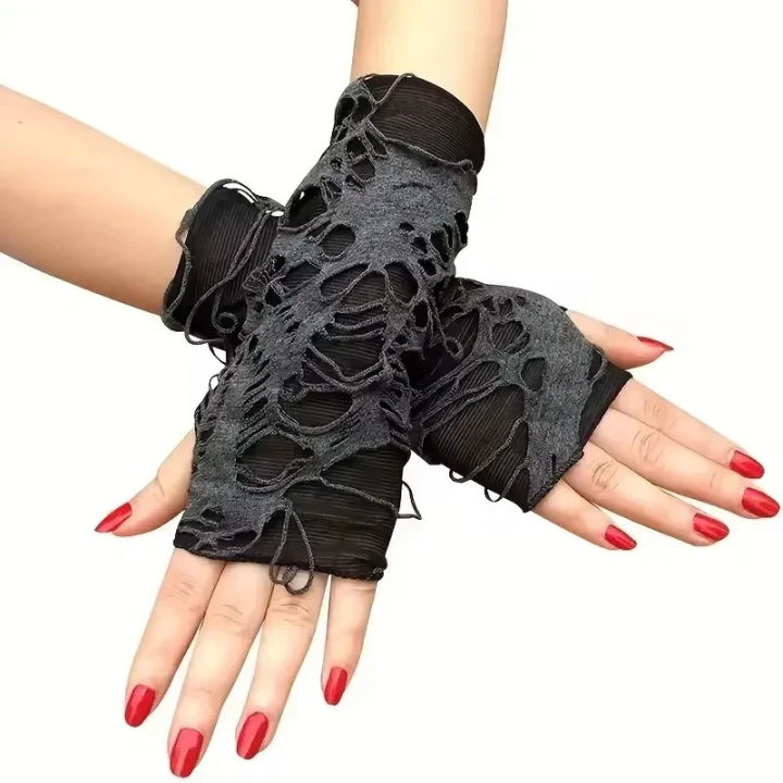 New%20Hot%20Sale%20Fashionable%20Simple%20Gothic%20Fingerless%20Gloves%20Unisex%20Tear%20Design%20Stretchy%20for%20Party%20Preparation%20and%20Durable%20-%20Image%204