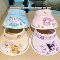 Sanrio Sunscreen Hat Cinnamoroll My Melody Kuromi Pompompurin Anti-Uv Sunshade Cap Large Tongue Sun Hat Kids Birthday Gifts. 