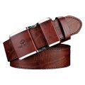 New men's belt korean fashion smooth buckle business casual belt fashion young men's trouser designer luxury brand belts. 