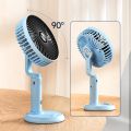DP 7640 USB Rechargeable Floor Fan Summer Mute ventilador Student Desktop Table Fans for Office Bedroom. 