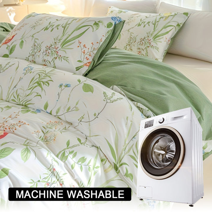 3pcs/set%20Leaf%20Floral%20Pattern%20Duvet%20Cover%20Set(1%20Duvet%20Cover%20&%202%20Pillowcase%EF%BC%89Soft%20And%20Skin-Friendly%20Duvet%20Cover%20Bedding%20Set%20For%20-%20Image%205